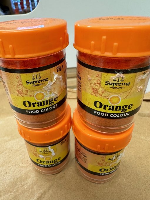 Orange Food colour powder 25g Sold per 25g pack