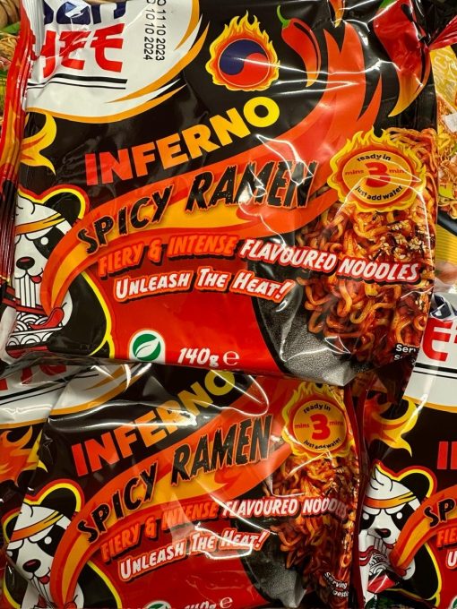 Sun Hee Inferno Spicy Ramen.Fiery and Intense